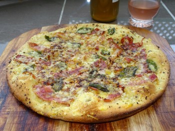 Kale and Red Onion Pizza | ELIJA Farm