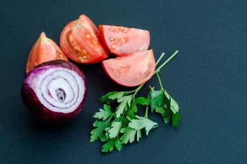 Tomato Red Onion Salad | ELIJA Farm