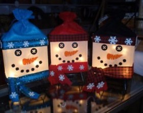 Snowman Glass Block Workshop