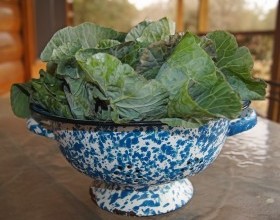 Collard Greens with Caramelized Onions