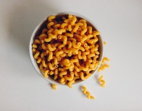 Macaroni with Mustard Greens, Lemon & Parmesan 